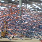 Pallet racking collapse