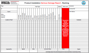 Rack Inspection Sheet