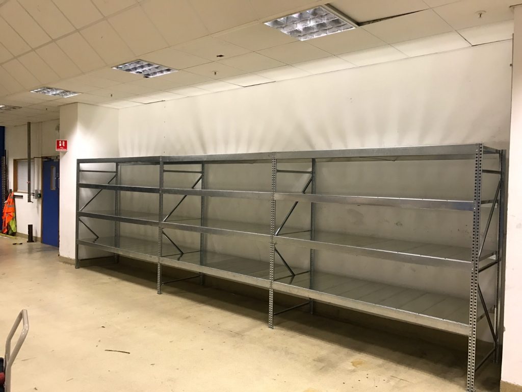 galvanised steel shelving case study