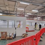 Steel Partition Office and mezzanine FLoor