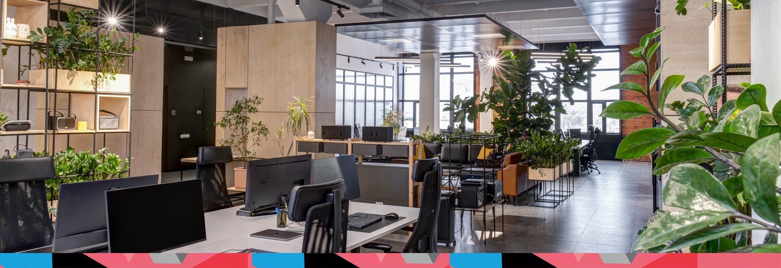 office fit out scope Modern office fit-out with Biophilic design