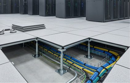 Raised access floors in a cat a office fit out