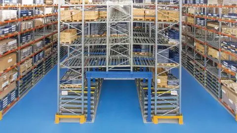 Dynamic Storage Systems such as Push-Back Racking allows faster stock rotation and higher picking frequency