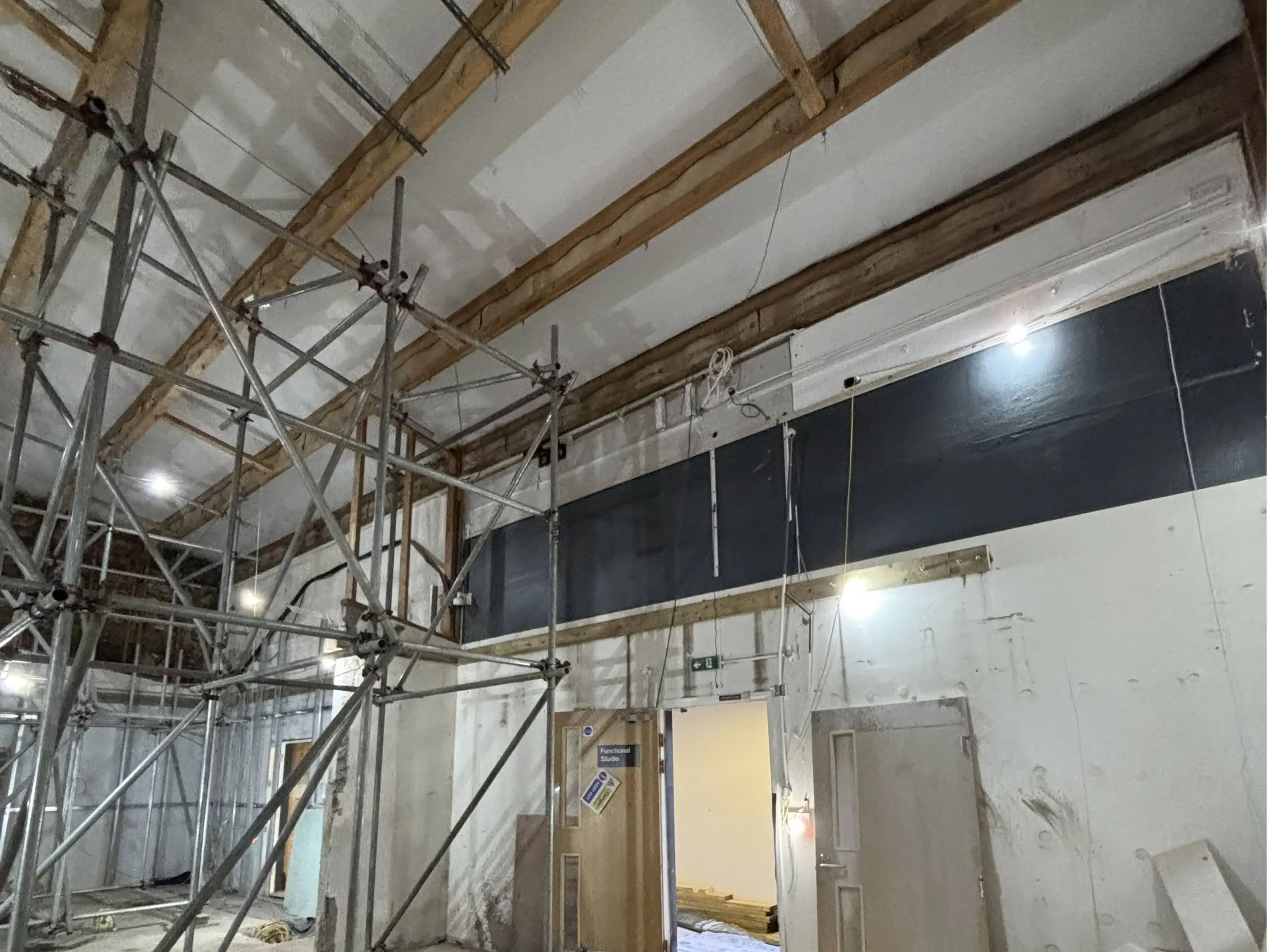 work to remove the asbestos within the roof