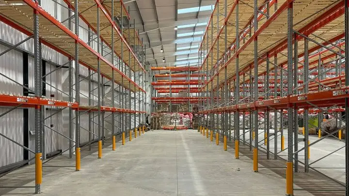 Skin Cupid warehouse with newly installed pallets for warehouse optimisation.